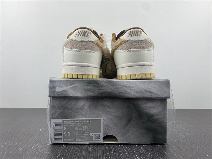 nike dunk low retro prm year of the rabbit fossil stone fd4203-211