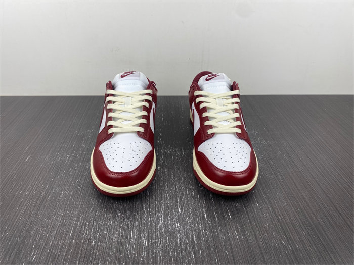 nike dunk low prm vintage team red fj4555-100