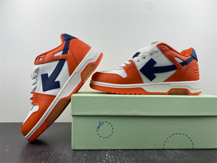 off-white out of office ooo low tops white orange blue omia189f21lea0022045