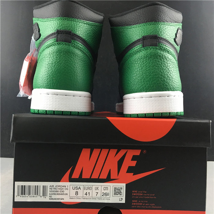 jordan1 retro pine green black 555088-030