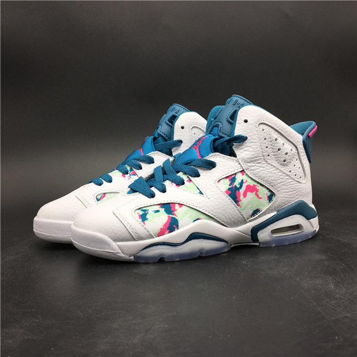 Jordan 6 Retro White Laser Fuchsia Green Abyss 543390 153