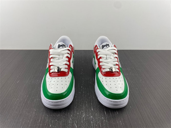 A Bathing Ape Bape Sta Low Green White Red