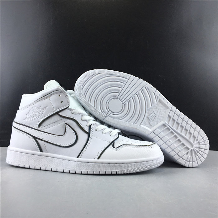 jordan1 mid iridescent reflective white ck6587-100