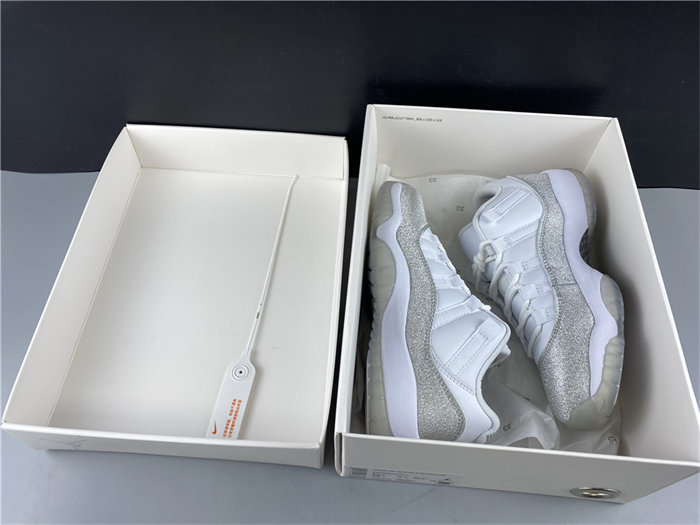 jordan 11 retro white metallic silver ar0715-100