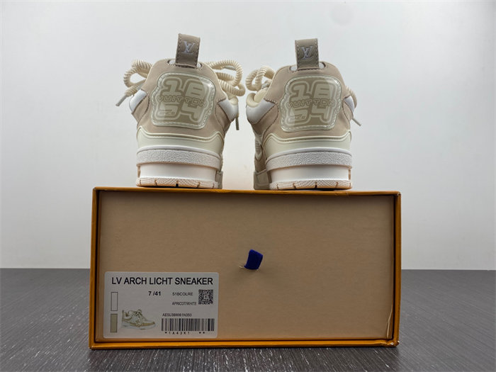 l**v skate sneaker beige white 1aarqh