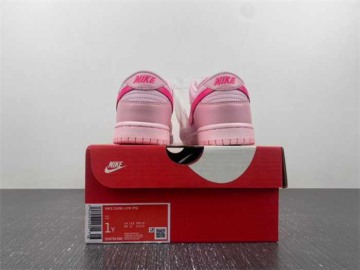 nike dunk low triple pink dh9756-600