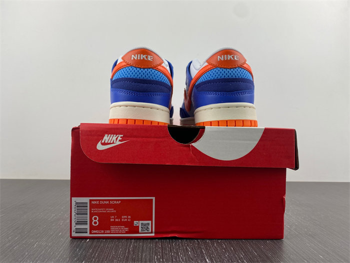 nike dunk low scrap knicks dm0128-100