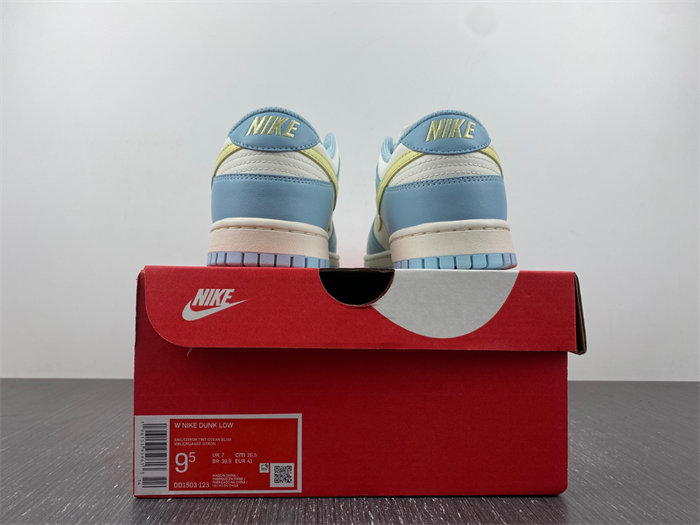 nike dunk low ocean bliss citron tint dd1503-123