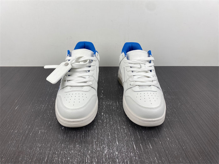 off-white out of office "ooo" low tops for walking white white dark blue ss22 omia189s22lea0030145