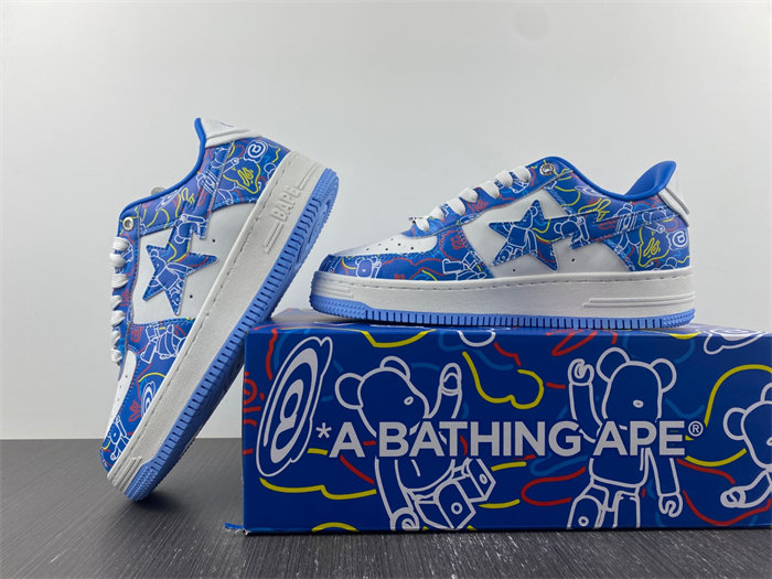 A Bathing Ape Bape Sta Medicom Toy Bearbrick Camo Blue