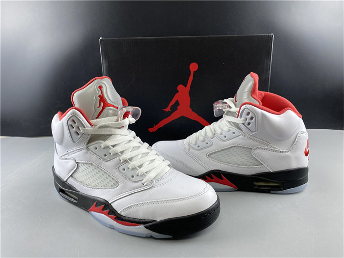 jordan5 fire red silver tongue da1911-102