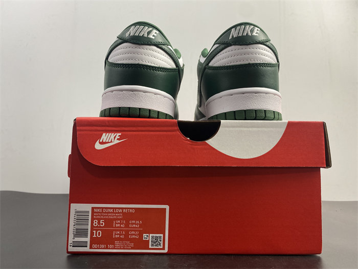 nike dunk low michigan state dd1391-101