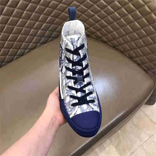 D***R B23 HIGH TOP OBLIQUE SNEAKER BLUE