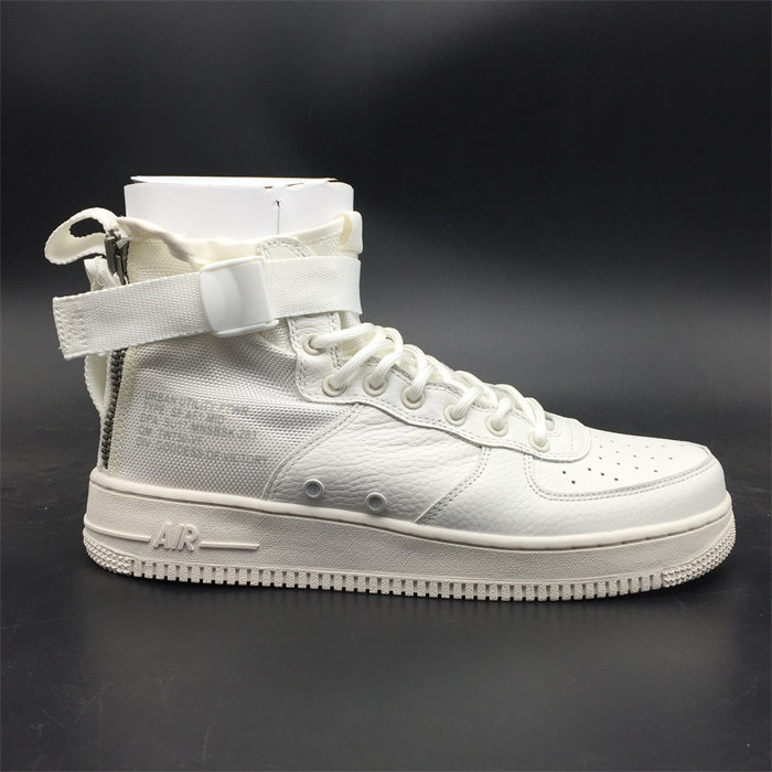 nike sf air force 1 mid triple ivory aa6655-100