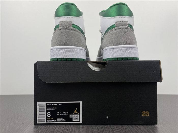 Jordan1 Mid SE Grey Green DC7294-103