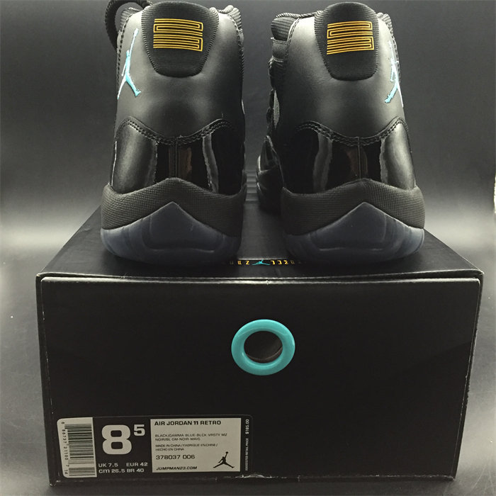 jordan 11 retro gamma blue 378038-006