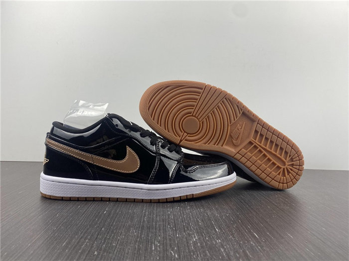 jordan1 retro black gold patent 554723-032