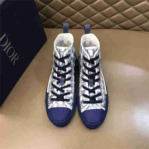 DR B23 HIGH TOP OBLIQUE SNEAKER BLUE