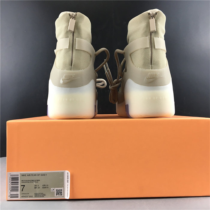 nike air fear of god 1 oatmeal ar4237-900