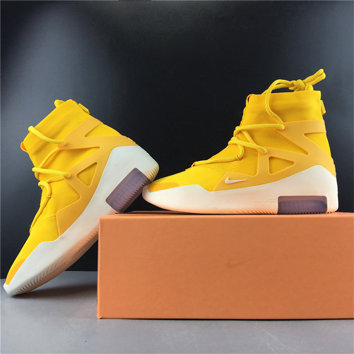 nike air fear of god 1 yellow ar4237-700