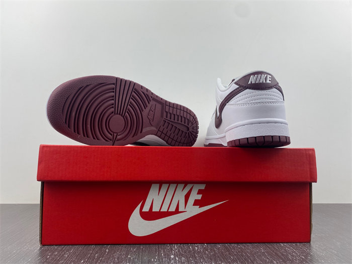 nike dunk low retro white night maroon dv0831-102