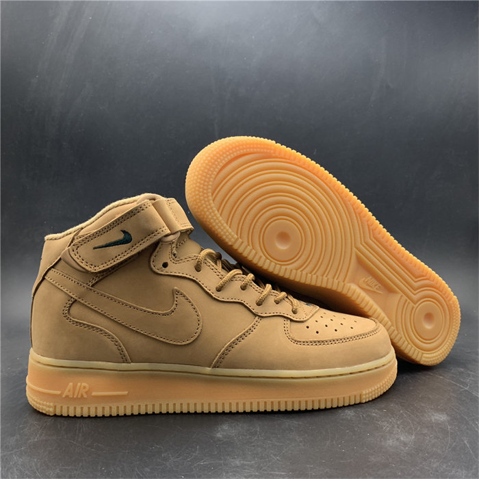 nike air force 1 mid flax 715889-200