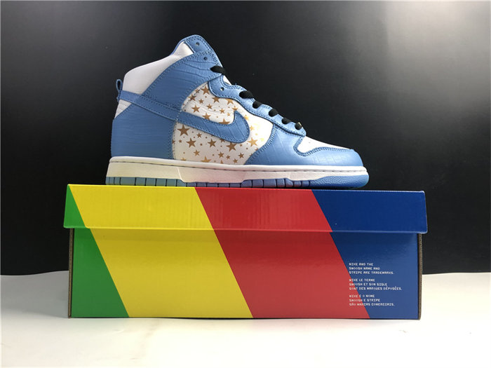 Nike Dunk High Pro SB Supreme Blue Stars 307385-141