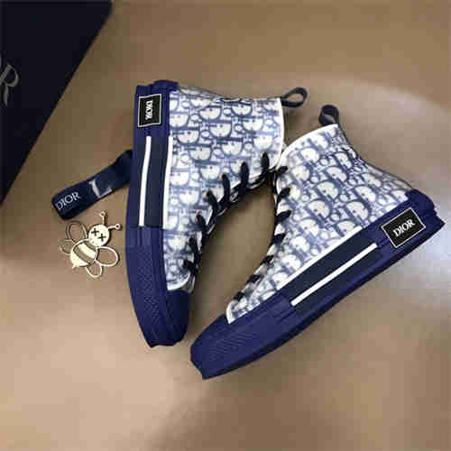 DR B23 HIGH TOP OBLIQUE SNEAKER BLUE