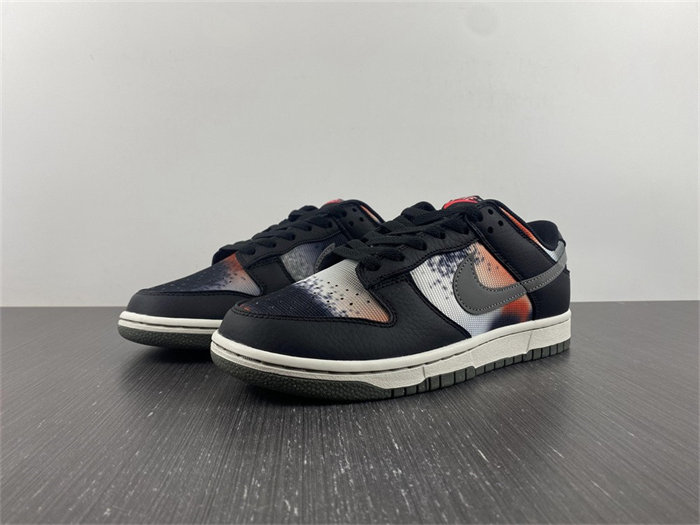 nike dunk low graffiti black red dm0108-001