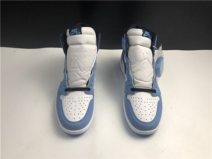 Jordan1 White University Blue Black 555088-134