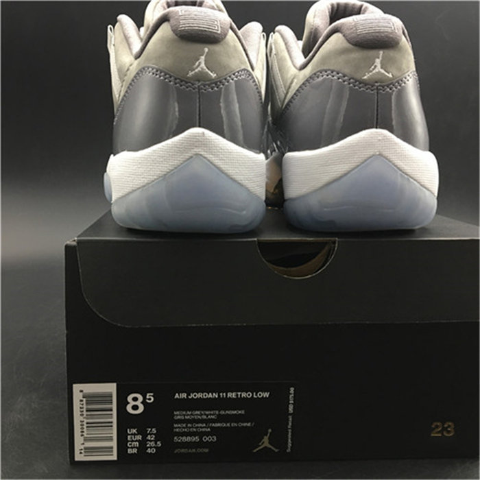 jordan 11 retro low cool grey 528895-003