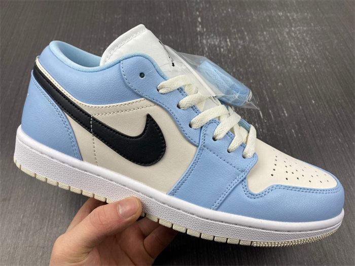 Jordan 1 Low Ice Blue Black 554723-401