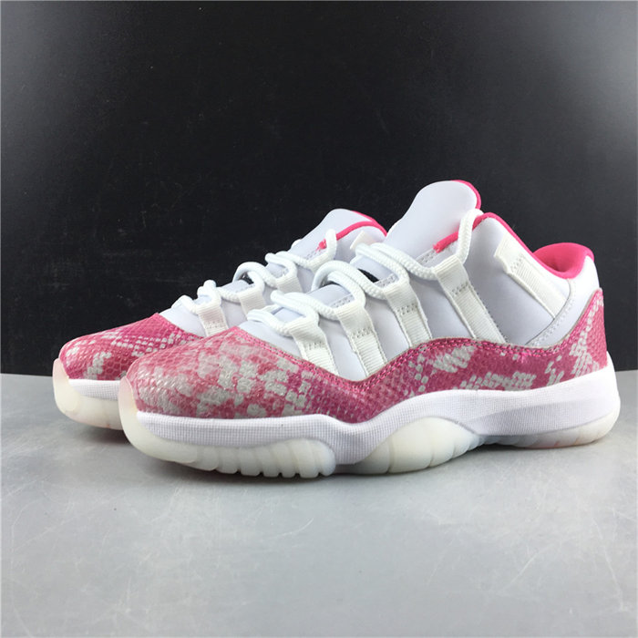 jordan 11 retro low pink snakeskin ah7860-106