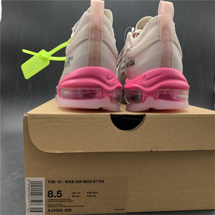 nike air max 97 off-white elemental rose serena queen aj4585-600