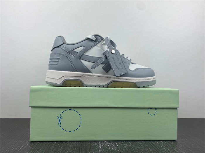 OFF-WHITE Out Of Office "OOO" Low Tops Grey White OMIA189C99LEA0040901