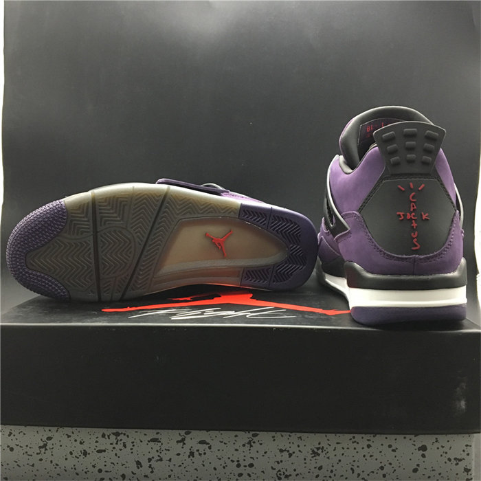 Jordan4 Travis Scott Purple (Friends and Family) 766296 LN4