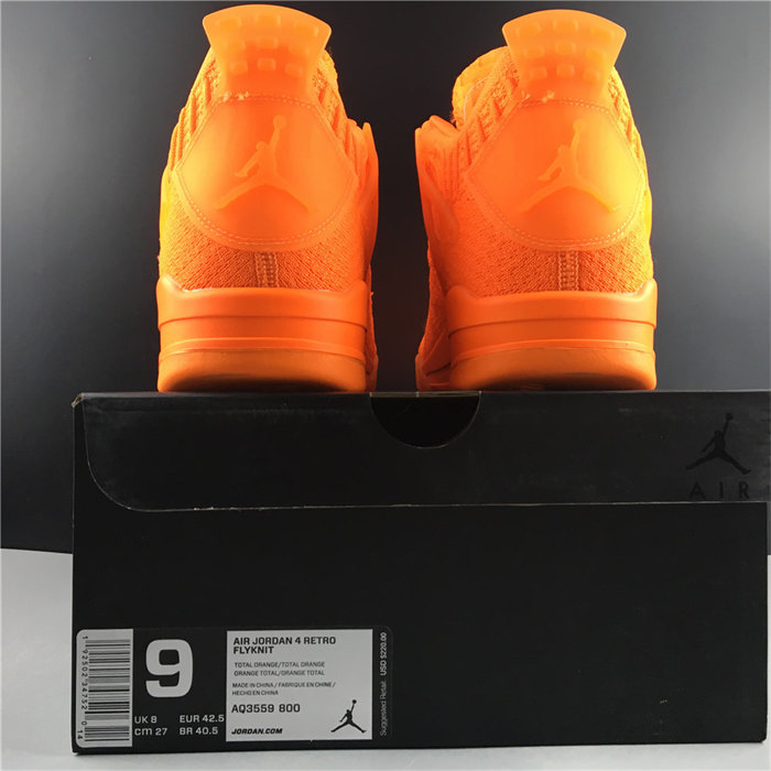 Jordan 4 Retro Flyknit Orange AQ3559-800