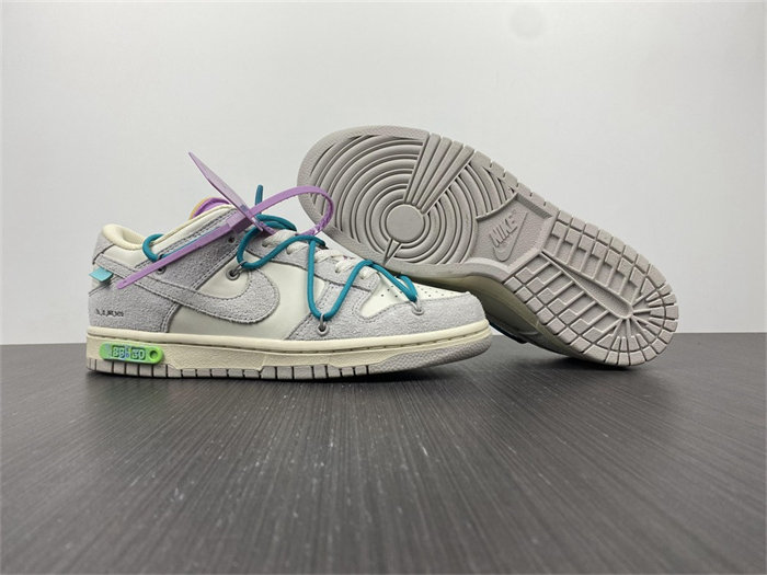 nike dunk low off-white lot 9 dm1602-109