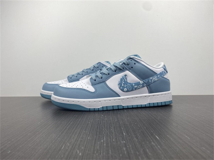 nike dunk low essential paisley pack worn blue dh4401-101