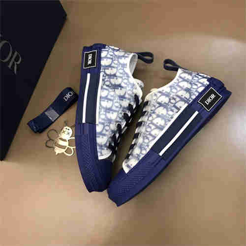 D***R B23 LOW TOP OBLIQUE SNEAKER BLUE