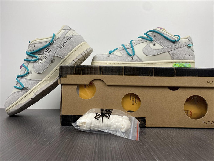 nike dunk low off-white lot 9 dm1602-109