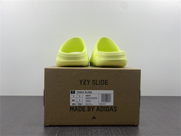 ad*s yeezy slide glow green hq6447