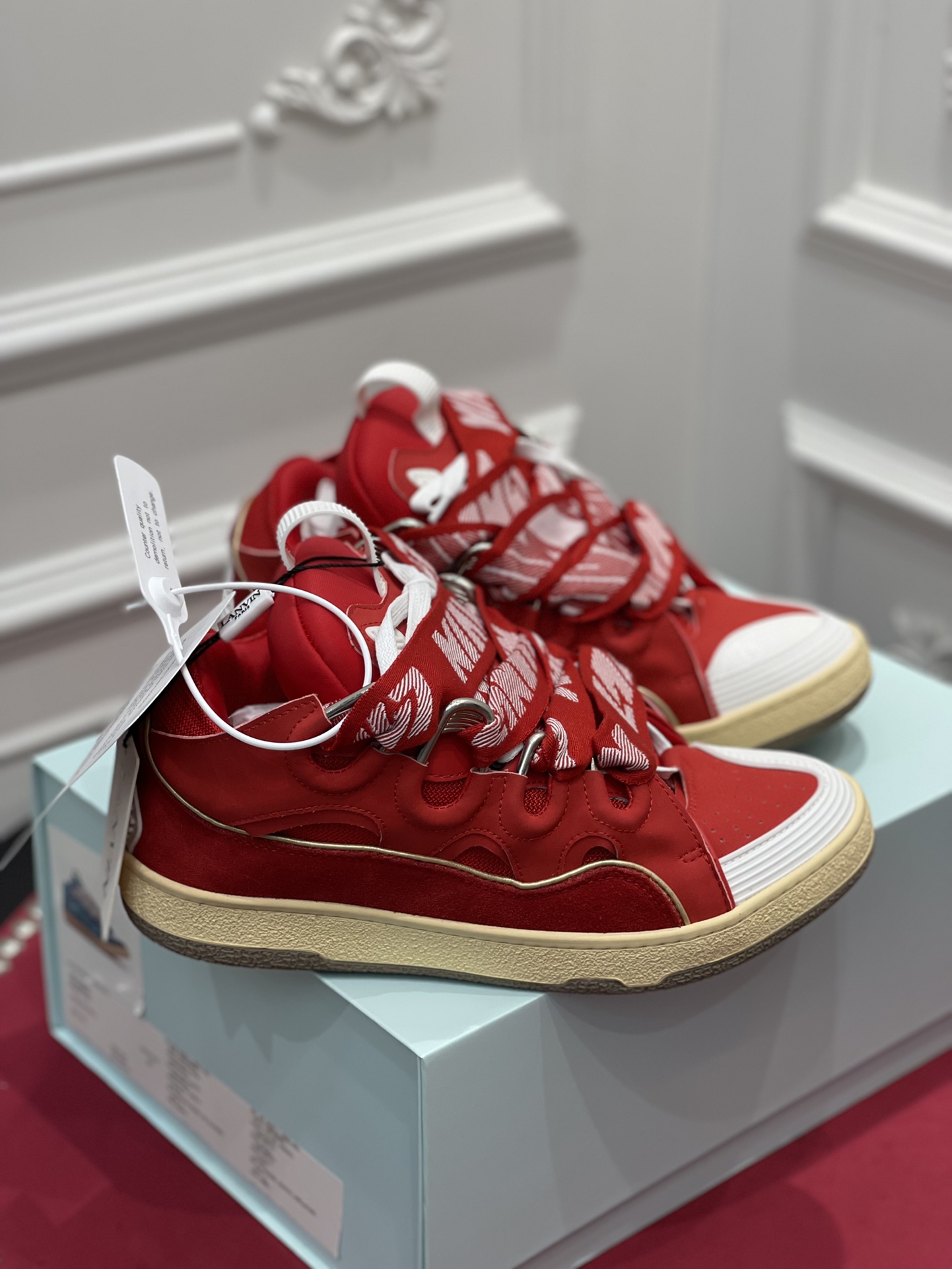 lanvin curb sneaker..