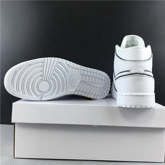 Jordan1 Mid Iridescent Reflective White CK6587-100