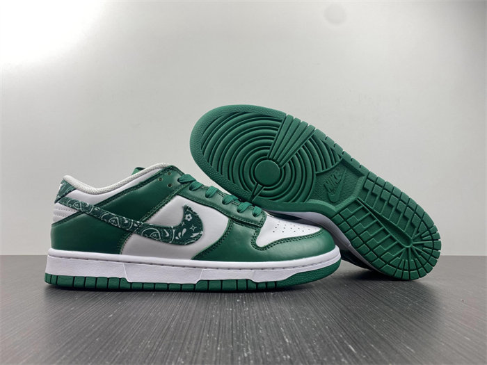 nike dunk low essential paisley pack green dh4401-102