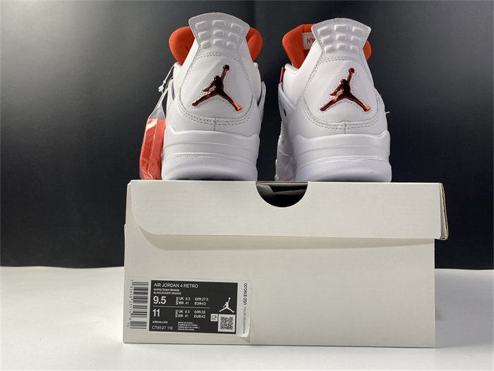 Jordan 4 Retro Metallic Orange CT8527-118