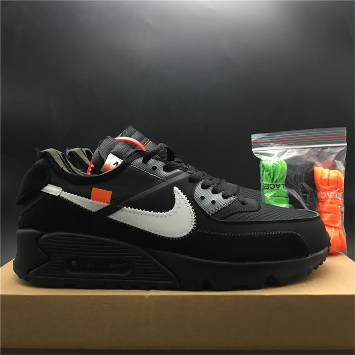 Nike Air Max 90 OFF-WHITE Black  AA7293-001