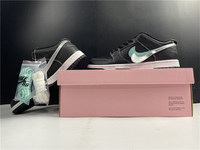 nike sb dunk low diamond supply co black diamond bv1310 001