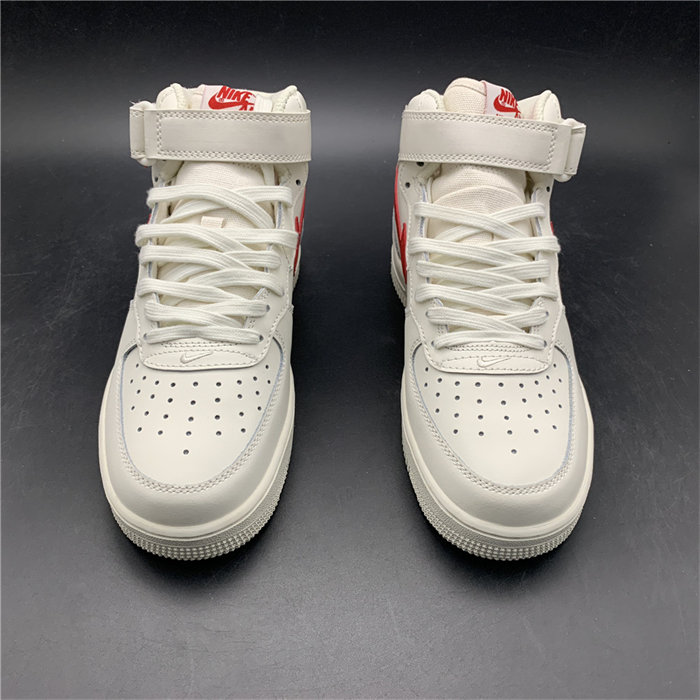 nike air force 1 mid sail university red 315123-126