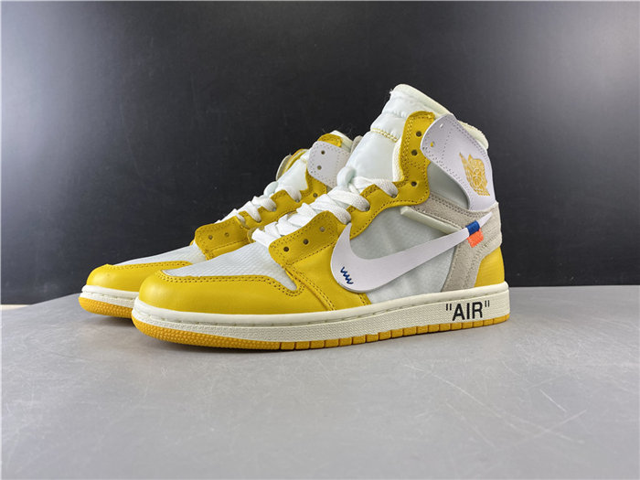 jordan1 retro off-white yellow aq0818-149